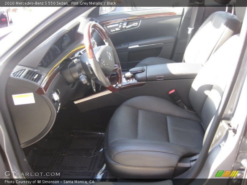Flint Grey Metallic / Black 2010 Mercedes-Benz S 550 Sedan