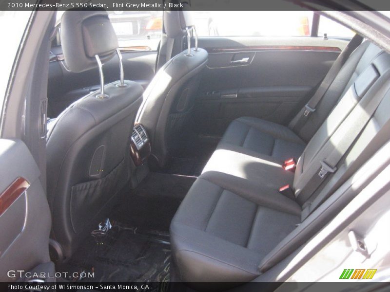 Flint Grey Metallic / Black 2010 Mercedes-Benz S 550 Sedan