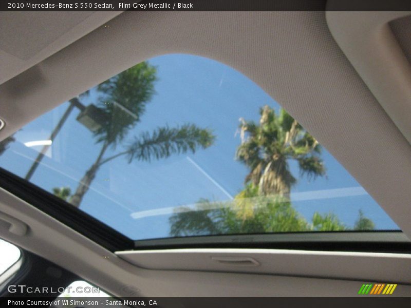 Flint Grey Metallic / Black 2010 Mercedes-Benz S 550 Sedan