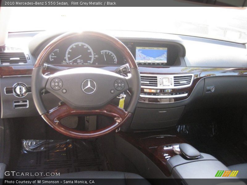 Flint Grey Metallic / Black 2010 Mercedes-Benz S 550 Sedan