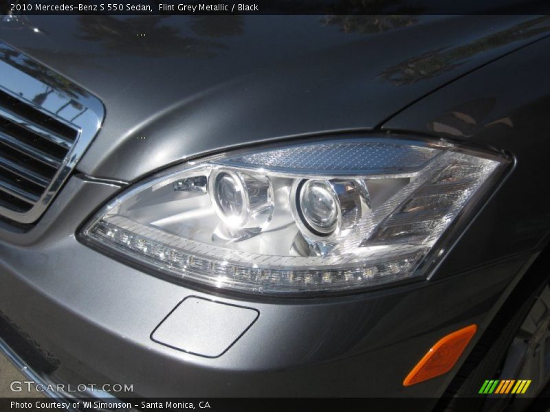 Flint Grey Metallic / Black 2010 Mercedes-Benz S 550 Sedan
