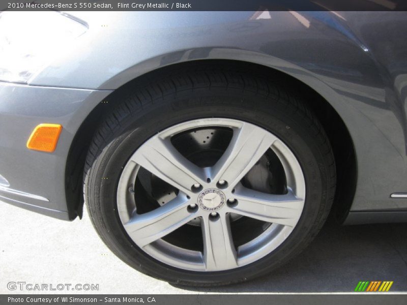 Flint Grey Metallic / Black 2010 Mercedes-Benz S 550 Sedan