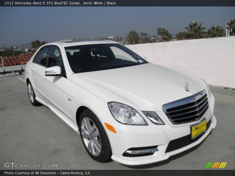 Arctic White / Black 2012 Mercedes-Benz E 350 BlueTEC Sedan