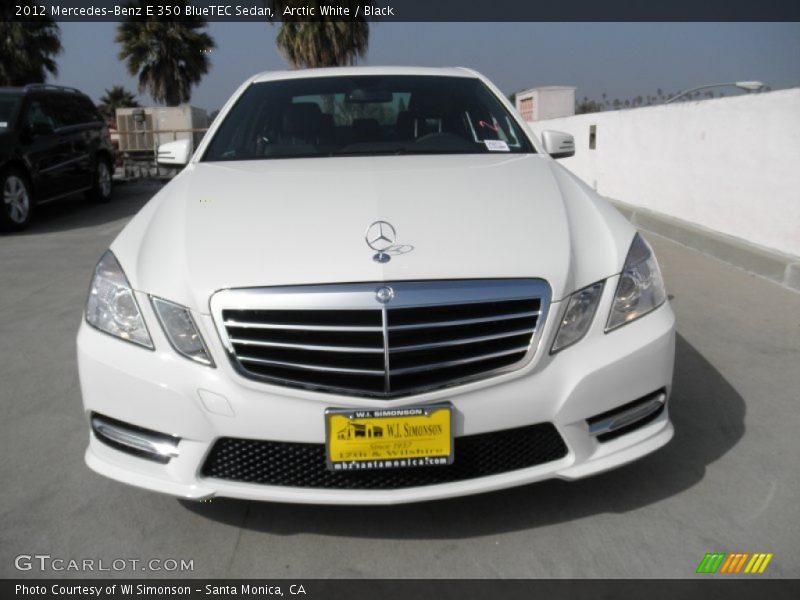 Arctic White / Black 2012 Mercedes-Benz E 350 BlueTEC Sedan