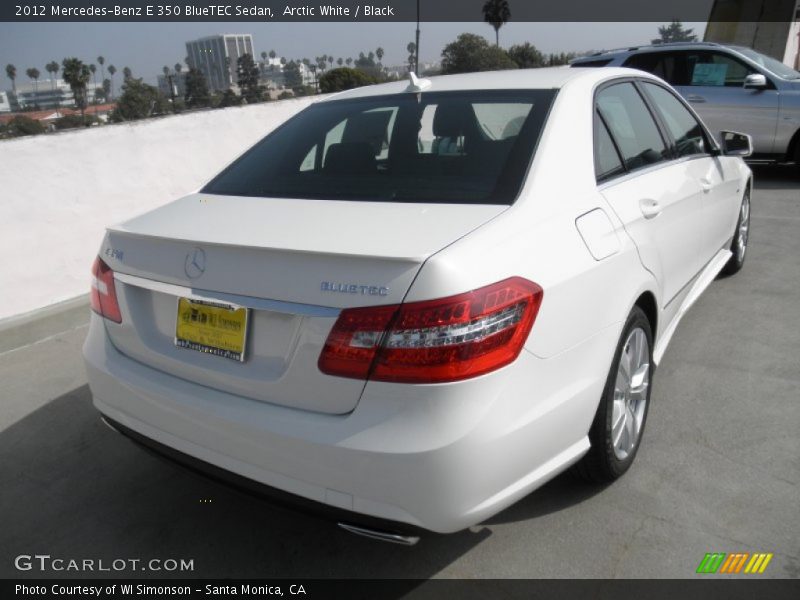 Arctic White / Black 2012 Mercedes-Benz E 350 BlueTEC Sedan