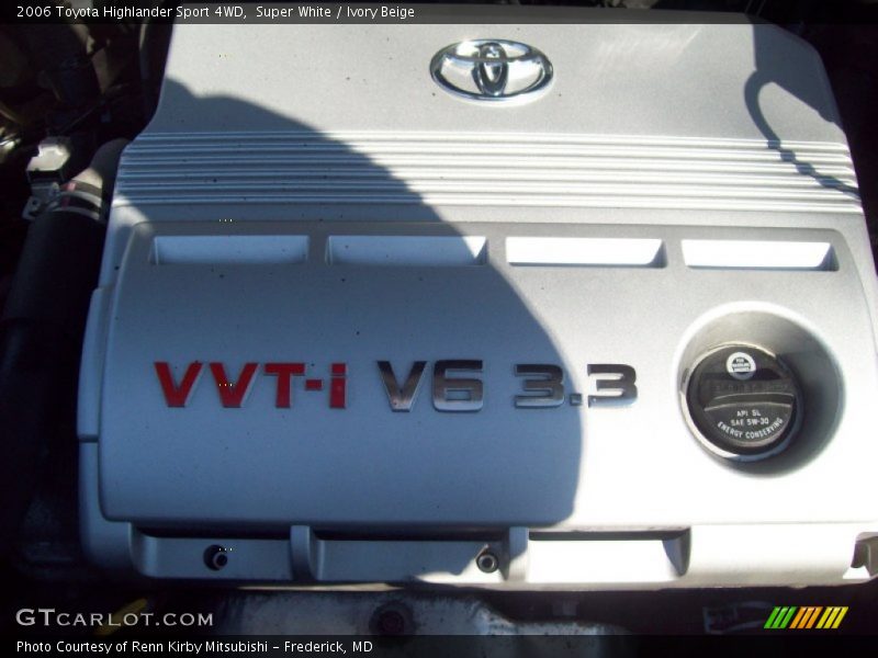 Super White / Ivory Beige 2006 Toyota Highlander Sport 4WD