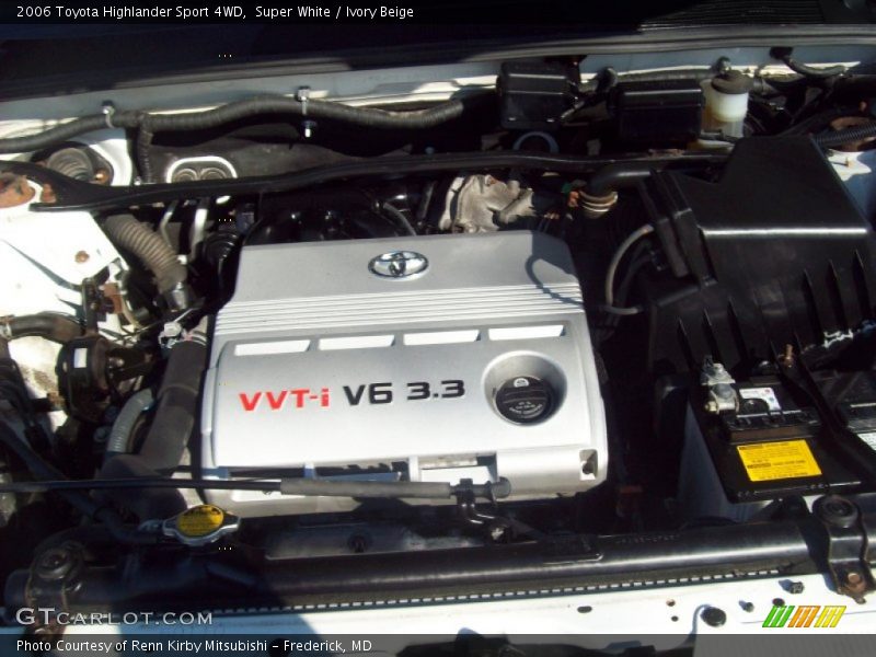  2006 Highlander Sport 4WD Engine - 3.3 Liter DOHC 24-Valve VVT-i V6