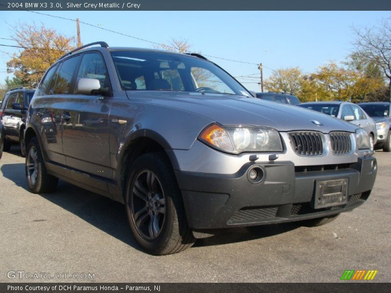 Silver Grey Metallic / Grey 2004 BMW X3 3.0i