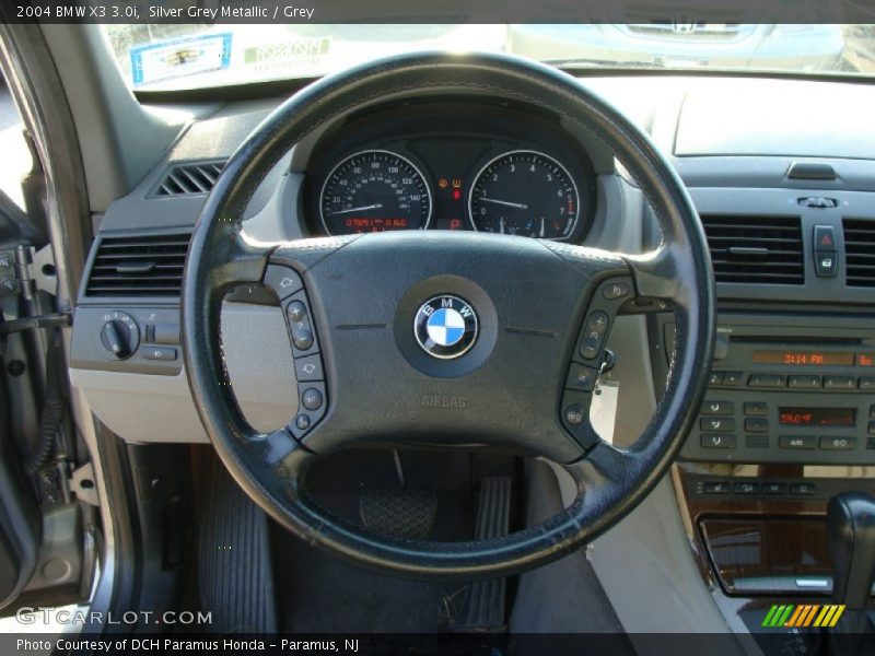 Silver Grey Metallic / Grey 2004 BMW X3 3.0i