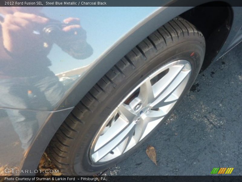 Steel Blue Metallic / Charcoal Black 2012 Ford Fusion SEL