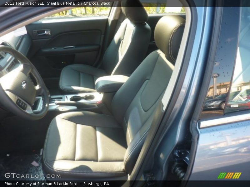 Steel Blue Metallic / Charcoal Black 2012 Ford Fusion SEL