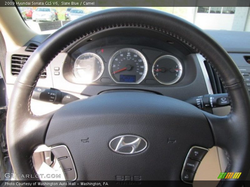 Slate Blue / Camel 2009 Hyundai Sonata GLS V6