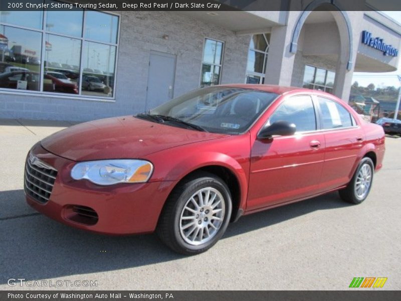 Deep Red Pearl / Dark Slate Gray 2005 Chrysler Sebring Touring Sedan