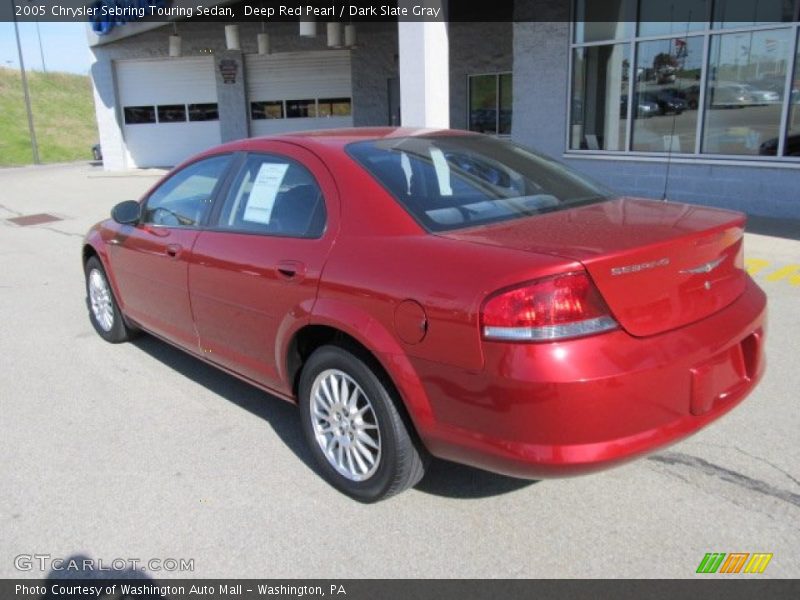 Deep Red Pearl / Dark Slate Gray 2005 Chrysler Sebring Touring Sedan