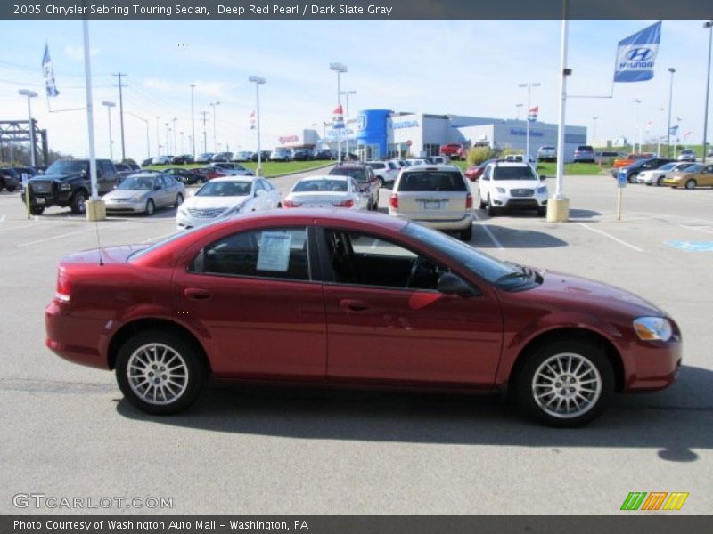 Deep Red Pearl / Dark Slate Gray 2005 Chrysler Sebring Touring Sedan