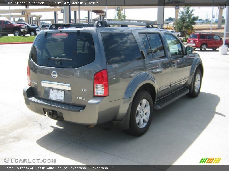 Storm Gray Metallic / Desert 2005 Nissan Pathfinder LE