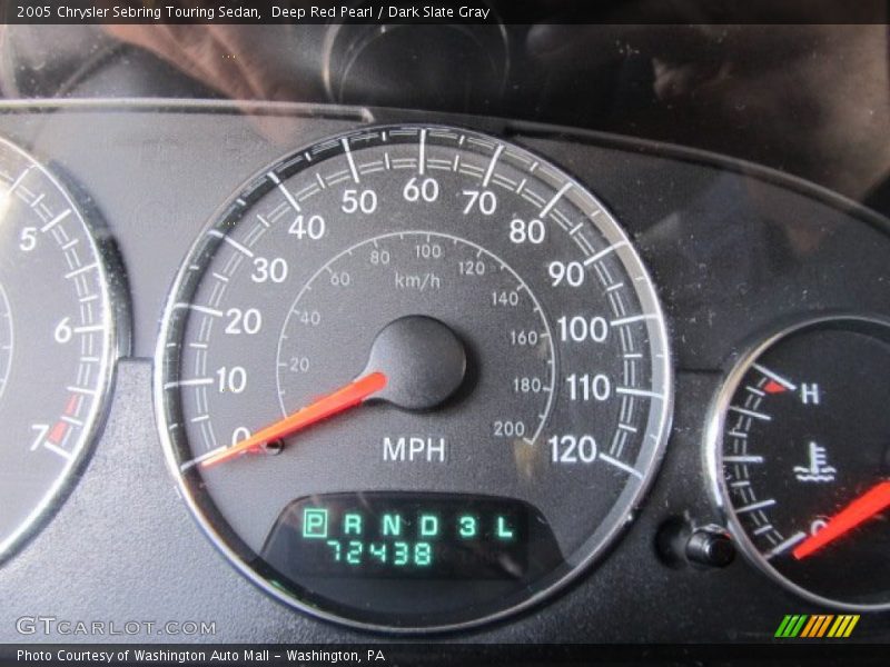 Deep Red Pearl / Dark Slate Gray 2005 Chrysler Sebring Touring Sedan