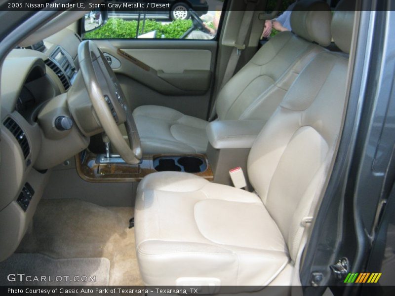 Storm Gray Metallic / Desert 2005 Nissan Pathfinder LE