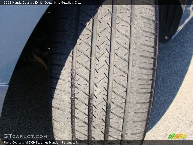 Ocean Mist Metallic / Gray 2008 Honda Odyssey EX-L