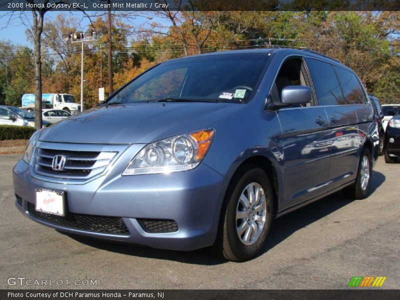Ocean Mist Metallic / Gray 2008 Honda Odyssey EX-L