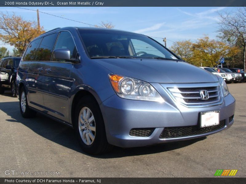 Ocean Mist Metallic / Gray 2008 Honda Odyssey EX-L