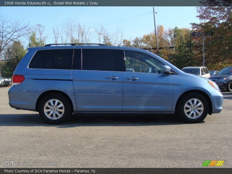 Ocean Mist Metallic / Gray 2008 Honda Odyssey EX-L