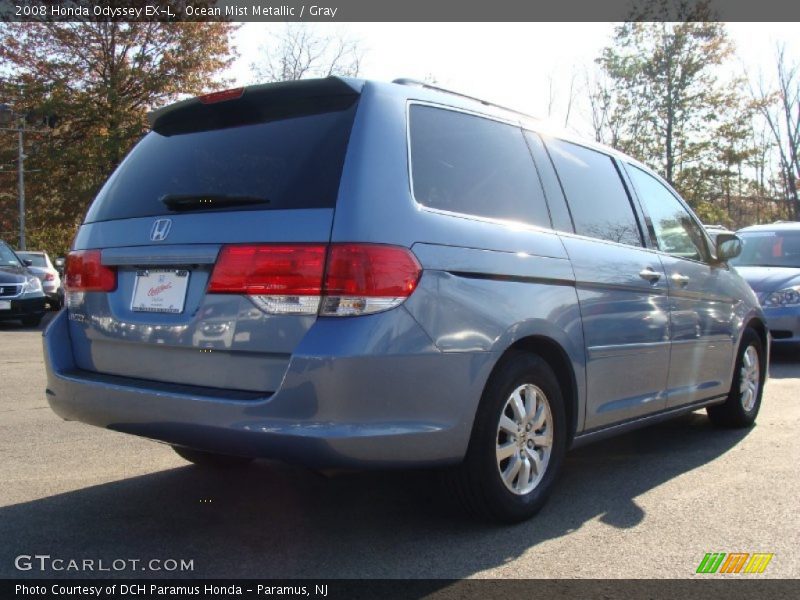 Ocean Mist Metallic / Gray 2008 Honda Odyssey EX-L