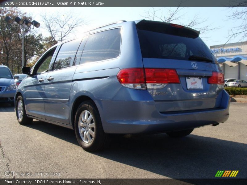 Ocean Mist Metallic / Gray 2008 Honda Odyssey EX-L