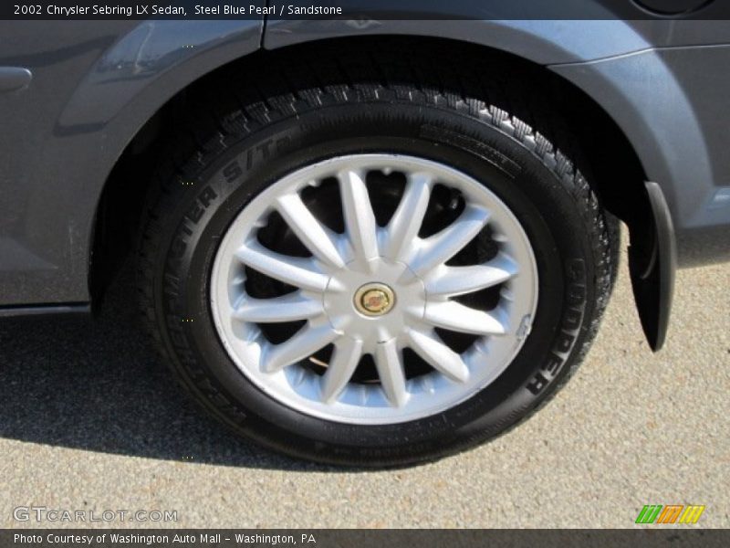 Steel Blue Pearl / Sandstone 2002 Chrysler Sebring LX Sedan