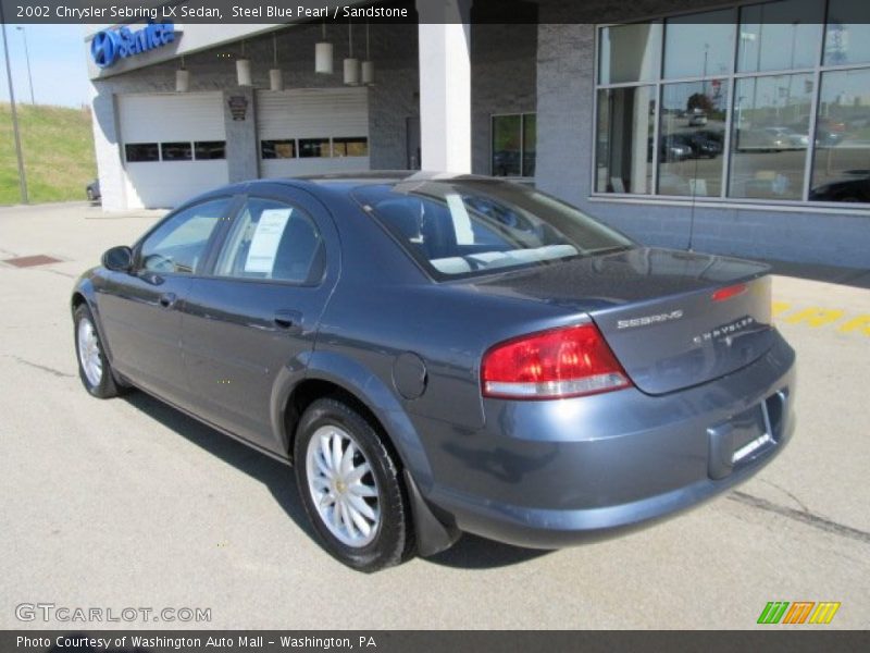 Steel Blue Pearl / Sandstone 2002 Chrysler Sebring LX Sedan