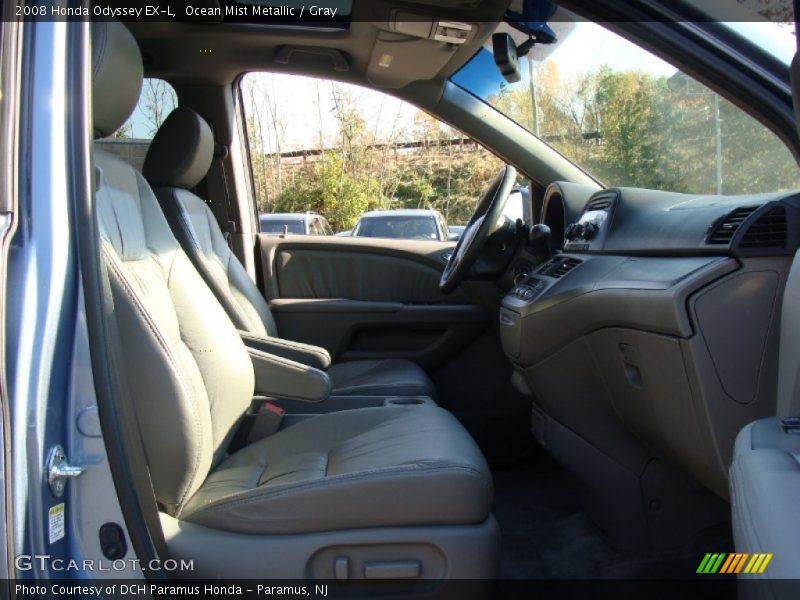 Ocean Mist Metallic / Gray 2008 Honda Odyssey EX-L