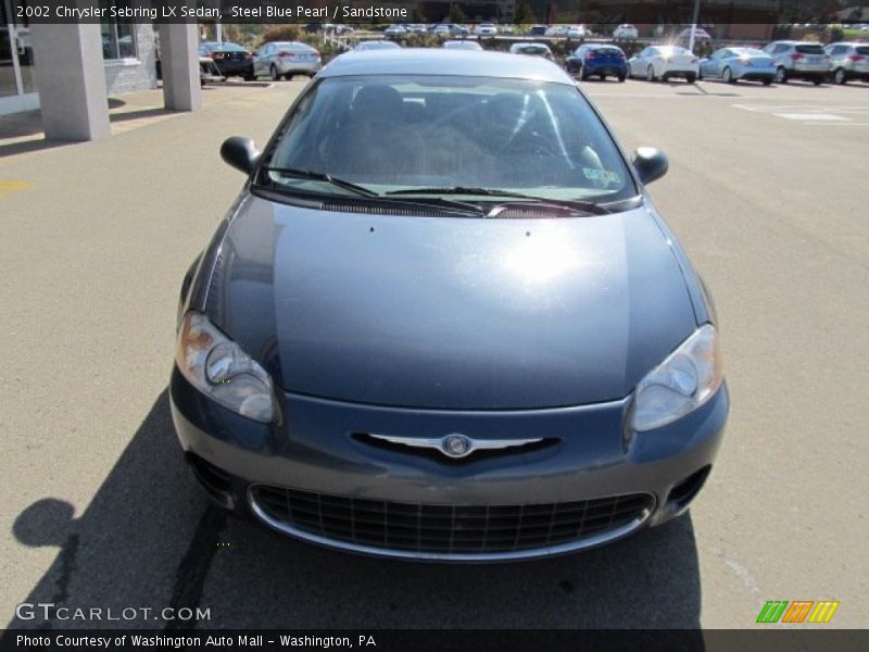Steel Blue Pearl / Sandstone 2002 Chrysler Sebring LX Sedan