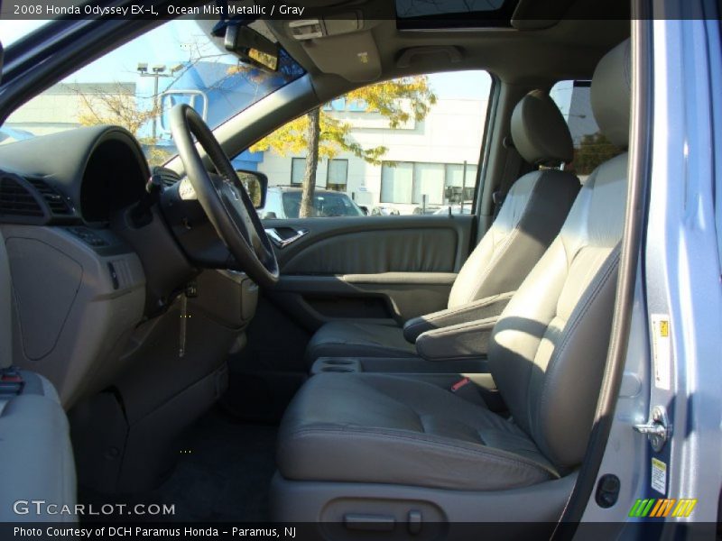 Ocean Mist Metallic / Gray 2008 Honda Odyssey EX-L