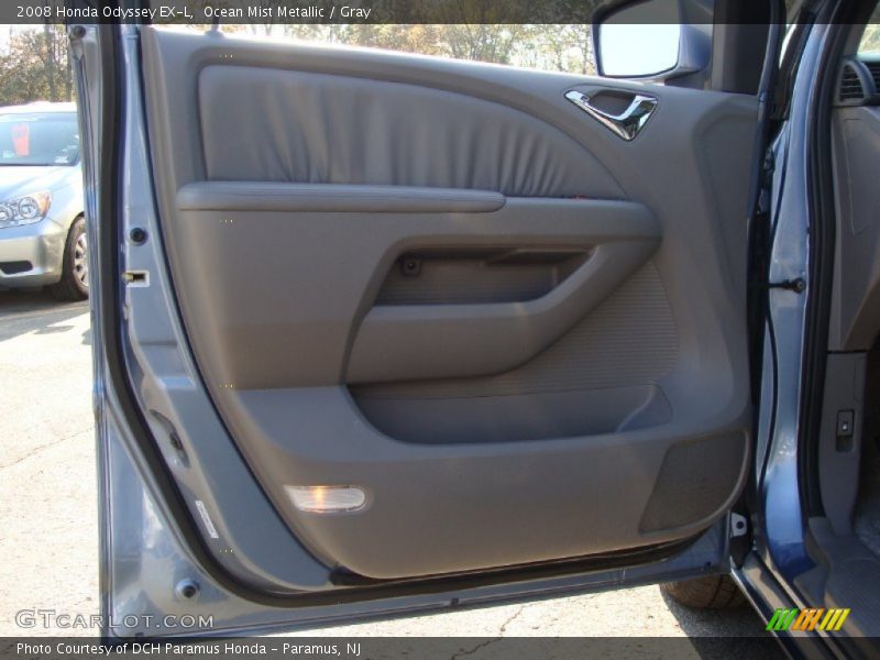 Ocean Mist Metallic / Gray 2008 Honda Odyssey EX-L
