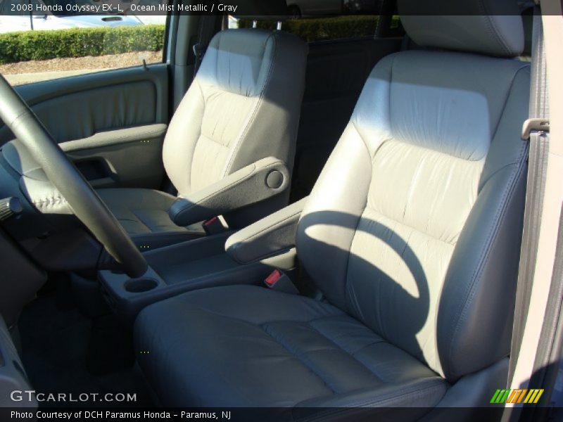 Ocean Mist Metallic / Gray 2008 Honda Odyssey EX-L