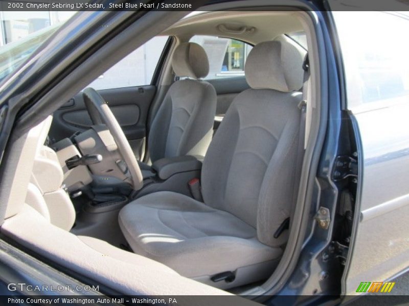 Steel Blue Pearl / Sandstone 2002 Chrysler Sebring LX Sedan