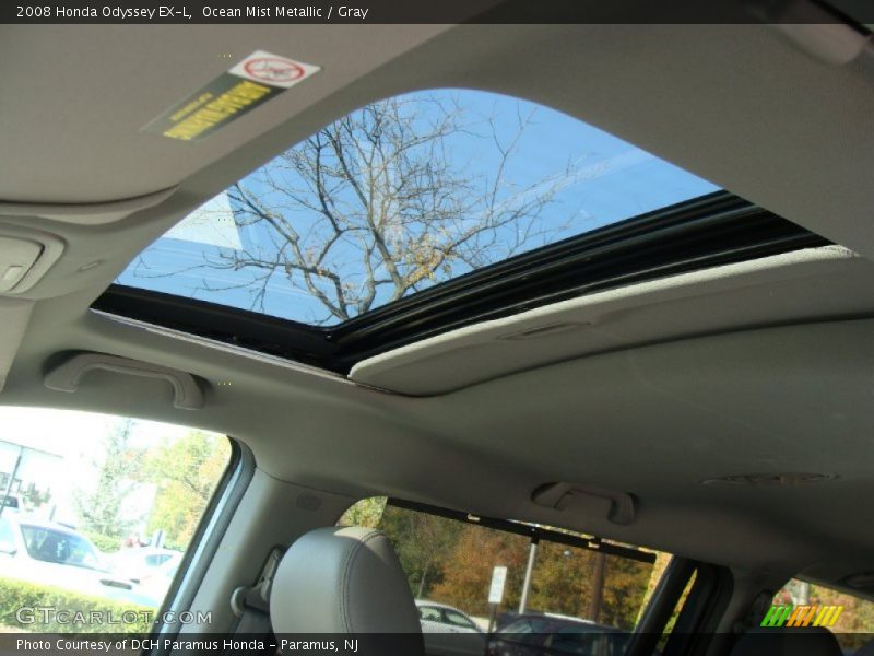 Ocean Mist Metallic / Gray 2008 Honda Odyssey EX-L