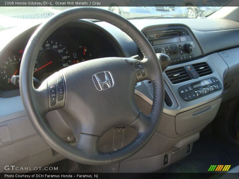 Ocean Mist Metallic / Gray 2008 Honda Odyssey EX-L