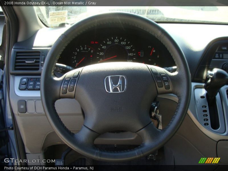 Ocean Mist Metallic / Gray 2008 Honda Odyssey EX-L