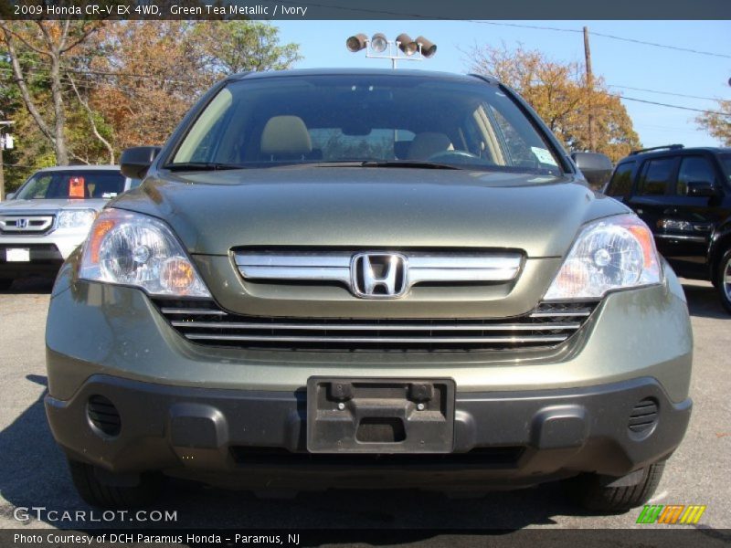 Green Tea Metallic / Ivory 2009 Honda CR-V EX 4WD