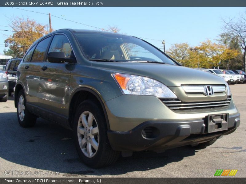 Green Tea Metallic / Ivory 2009 Honda CR-V EX 4WD