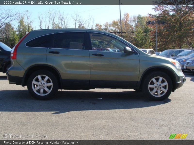 Green Tea Metallic / Ivory 2009 Honda CR-V EX 4WD