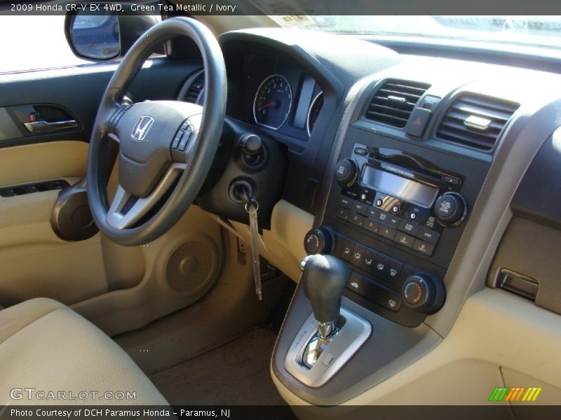 Green Tea Metallic / Ivory 2009 Honda CR-V EX 4WD