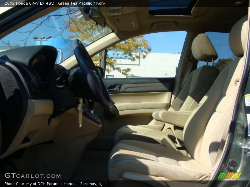 Green Tea Metallic / Ivory 2009 Honda CR-V EX 4WD