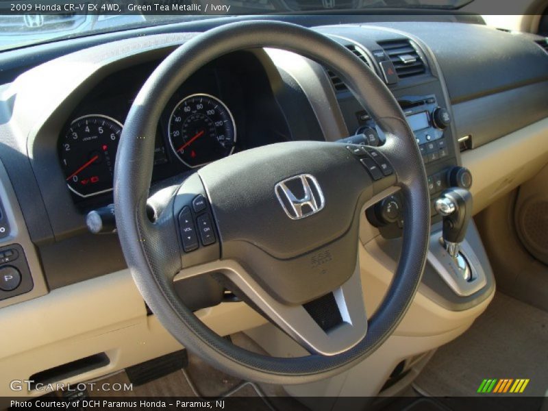 Green Tea Metallic / Ivory 2009 Honda CR-V EX 4WD