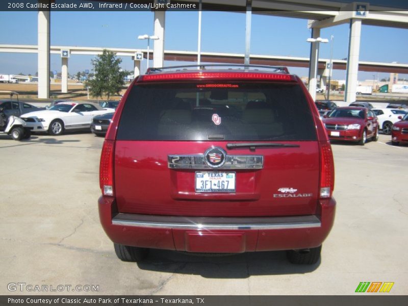 Infrared / Cocoa/Light Cashmere 2008 Cadillac Escalade AWD