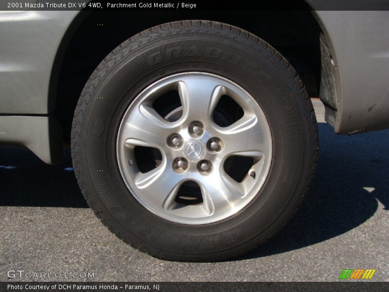 Parchment Gold Metallic / Beige 2001 Mazda Tribute DX V6 4WD