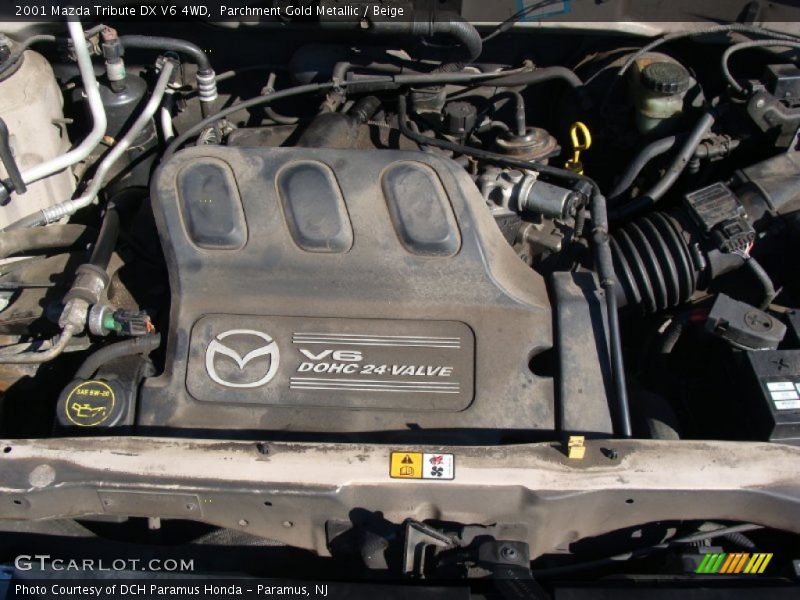 Parchment Gold Metallic / Beige 2001 Mazda Tribute DX V6 4WD