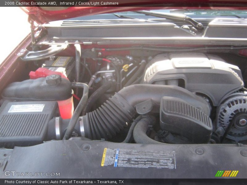 Infrared / Cocoa/Light Cashmere 2008 Cadillac Escalade AWD
