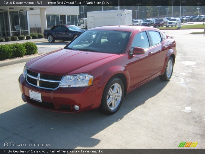 Inferno Red Crystal Pearl / Dark Slate Gray 2010 Dodge Avenger R/T
